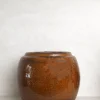 Glaserede Krukker|Mellem^PLANT Berit krukken, brun ø 22 cm