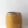 Glaserede Krukker|Mellem^PLANT Berit krukken, mustard, ø 22 cm
