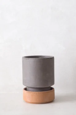 Hoff Krukke Serien^PLANT Hoff krukke, raw grey + raw rosa underskål