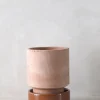 Terrakotta-Krukker|Hoff Krukke Serien^PLANT Hoff krukke, raw rosa + rust underskål