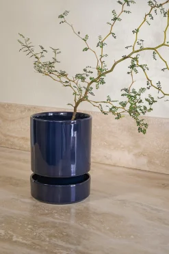 Terrakotta-Krukker|Hoff Krukke Serien^PLANT Hoff krukke, Sapphire Blue