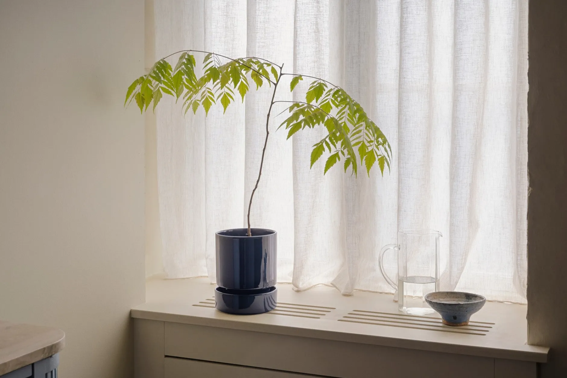 Terrakotta-Krukker|Hoff Krukke Serien^PLANT Hoff krukke, Sapphire Blue