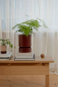 Underskåle|Hoff Krukke Serien^PLANT Hoff underskål, glaseret Burgundy