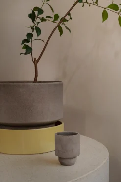 Underskåle|Hoff Krukke Serien^PLANT Hoff underskål, glaseret Pale Yellow