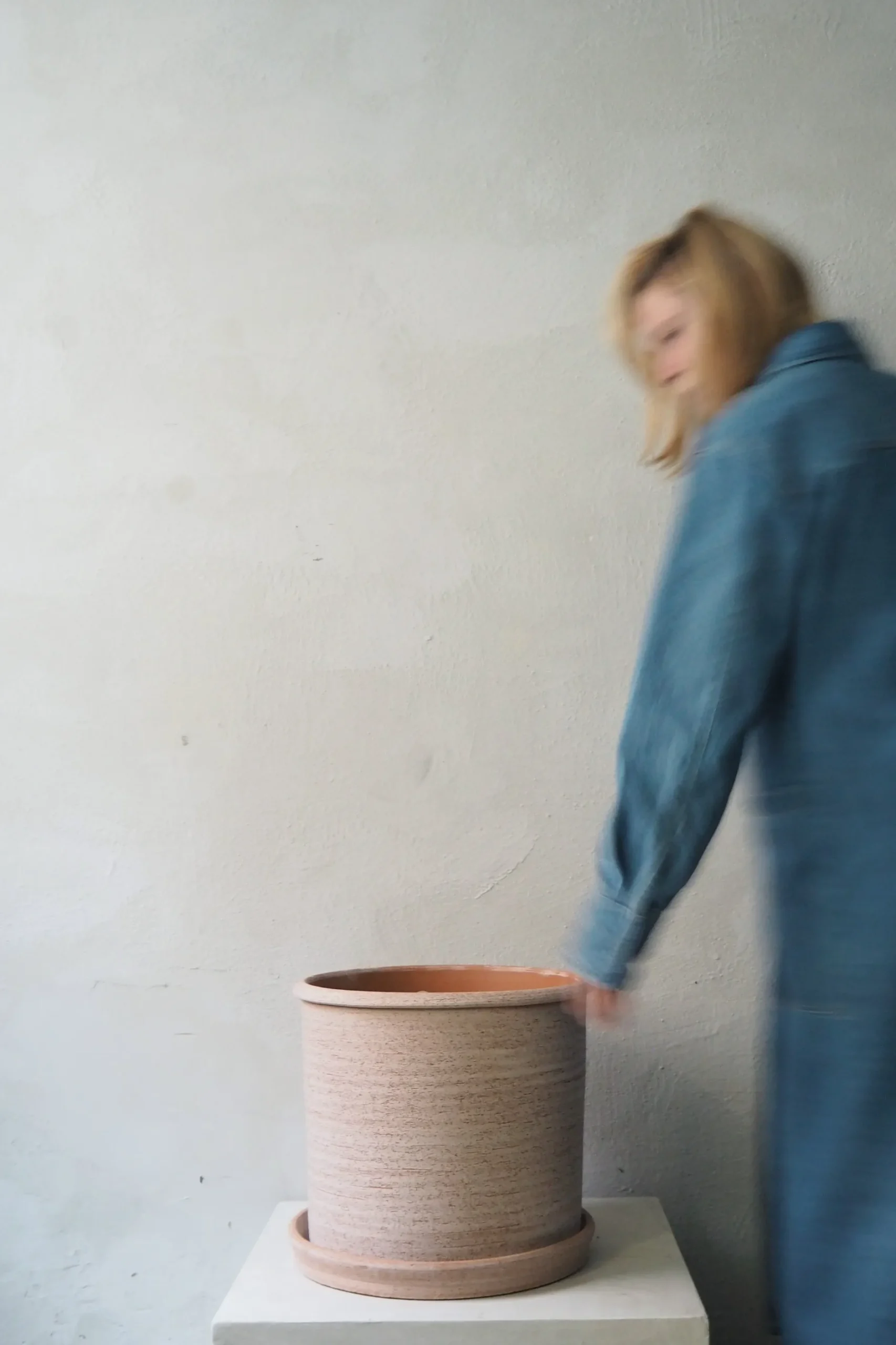 Terrakotta-Krukker|Stor^PLANT Modena gulvkrukke - raw rosa